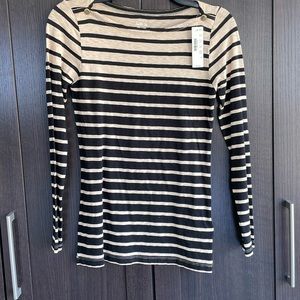 NWT J.Crew black and beige “Painter Tee”